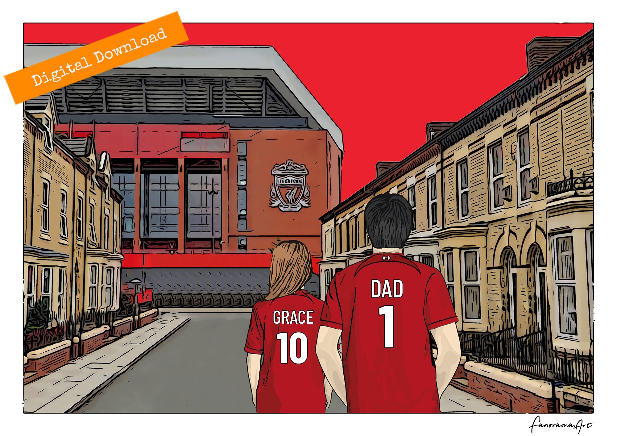 Liverpool - Anfield Stadium custom print, PS-LIV