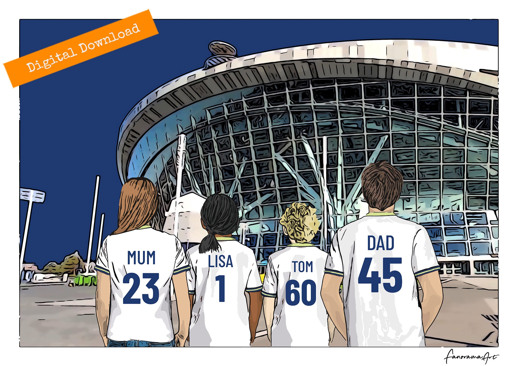 Tottenham Hotspur, Stadium print, PS-TOT