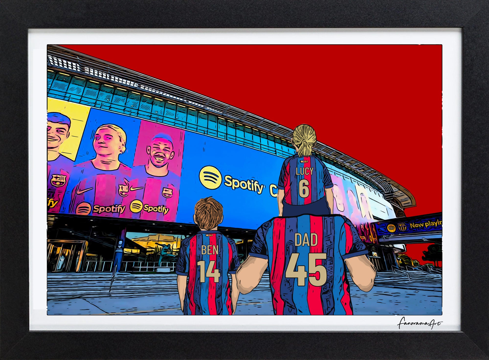 Barcelona, Spotify Camp Nou Stadium Print – Fanorama Art