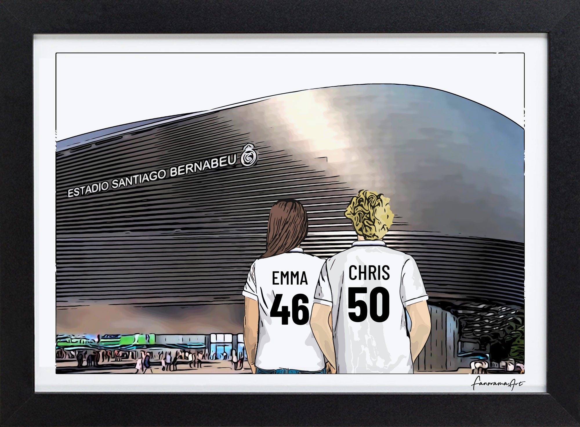 Real Madrid, Santiago Bernabeu Stadium Print, PS-MAD