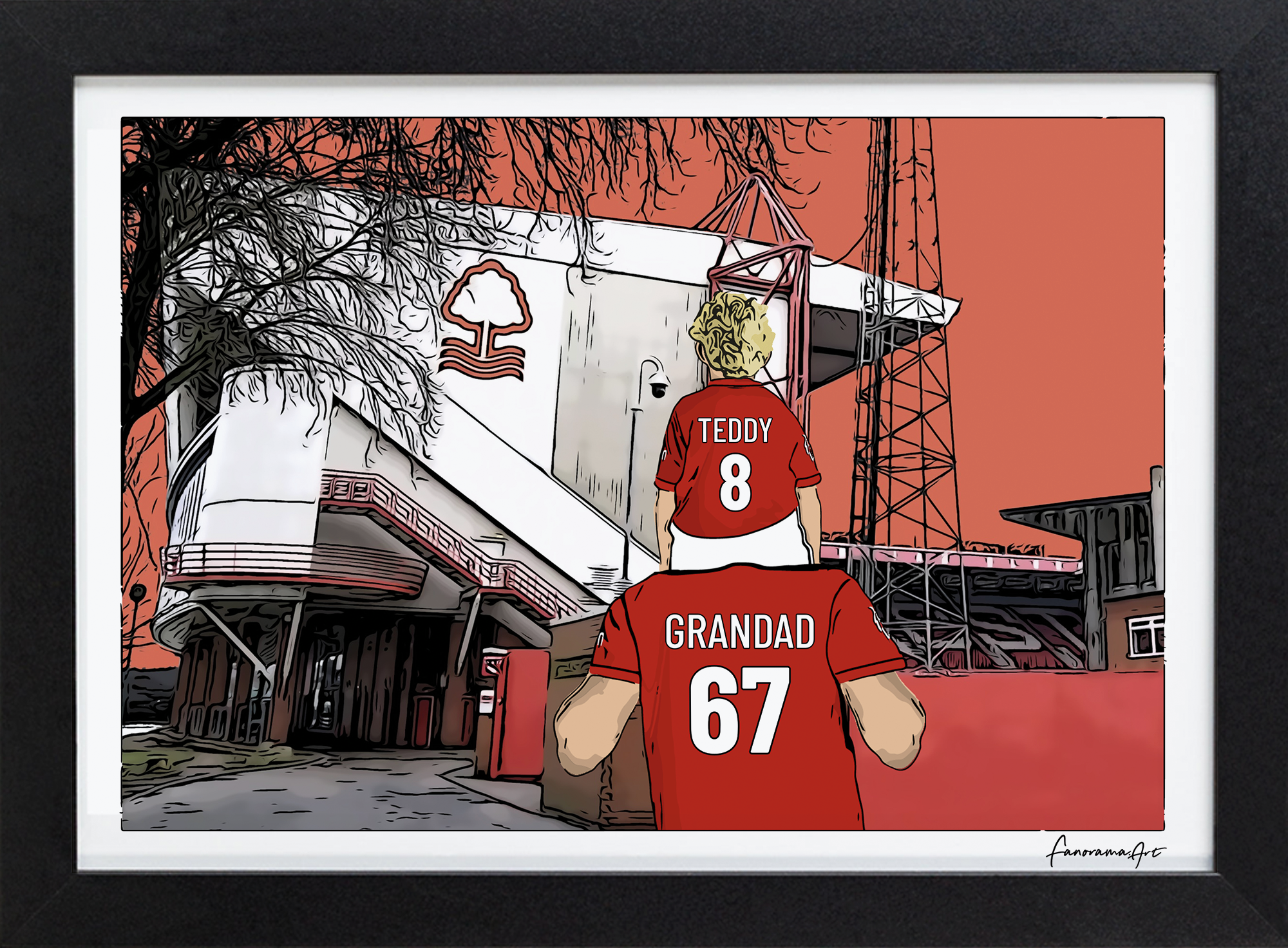 Nottingham Forest, Selhurst Park Stadium Print, PS-NFO