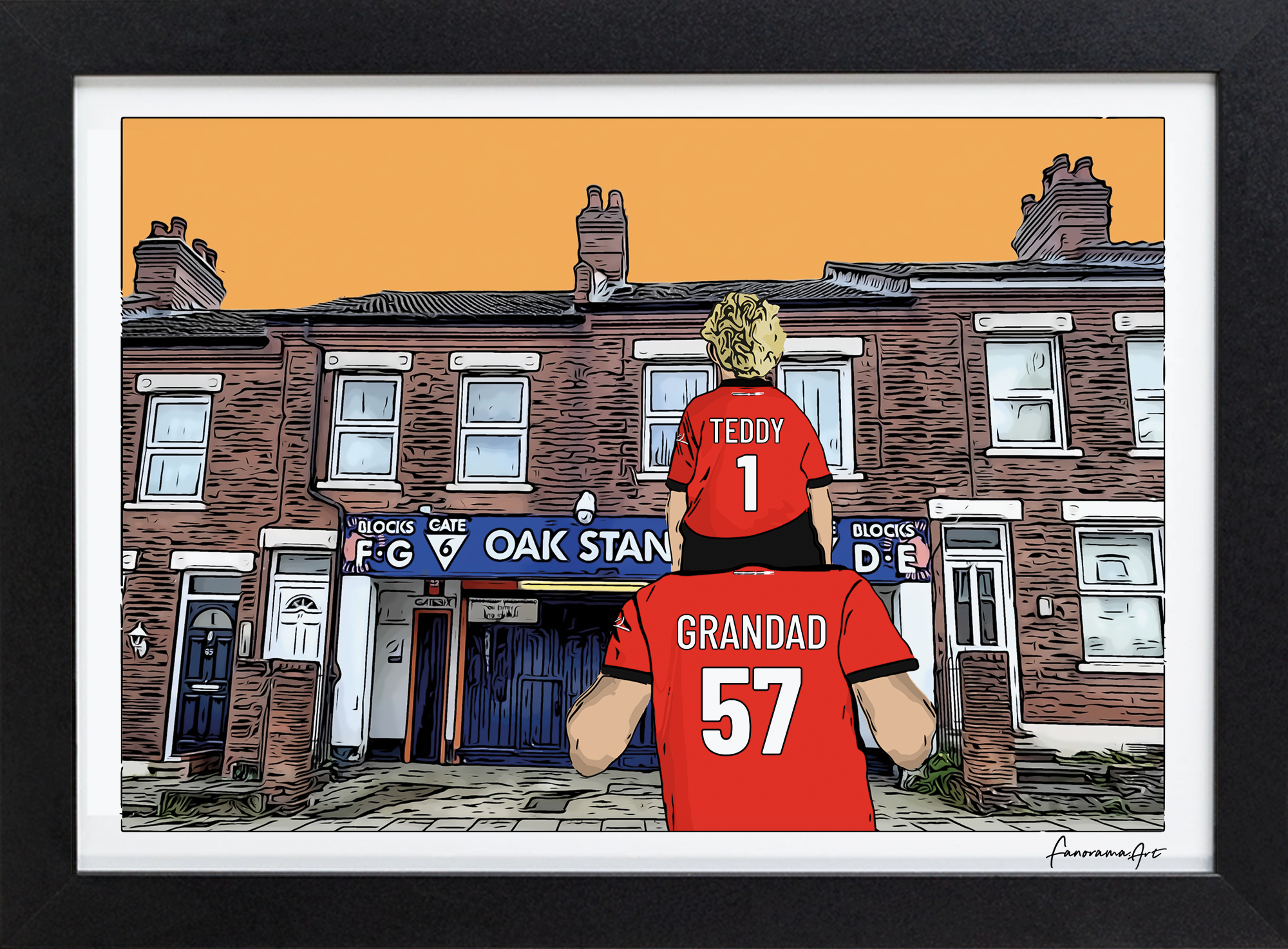 Luton Town, Selhurst Park Stadium Print, PS-LUT