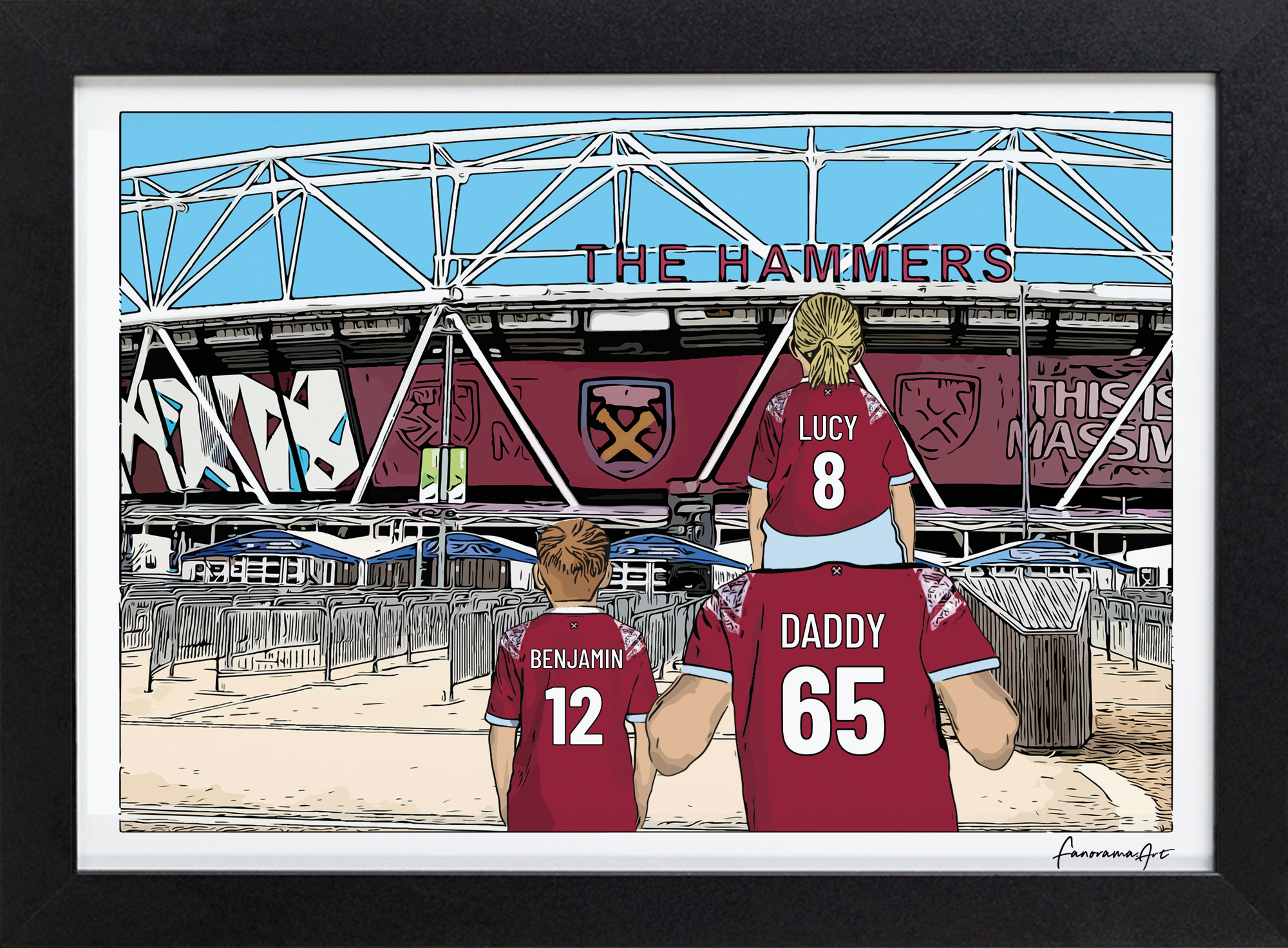 West Ham, London Stadium Print, PS-WHU
