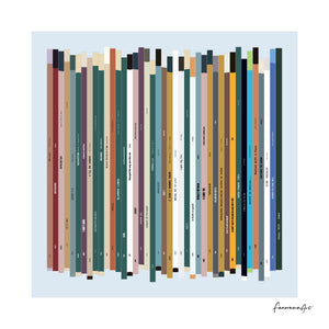 40th birthday number one music artwork for someone born in 1986, showing 40 years of UK birthday songs with titles, artists and a personal message.