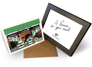 Personalised Celtic greeting card with PAPA, MAMA, RUBY, 7x5" Greeting Card & Frame at Celtic Park.