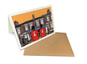 Personalised Luton Town greeting card with DAN, ZOE, 7x5" Greeting Card at Kenilworth Road.