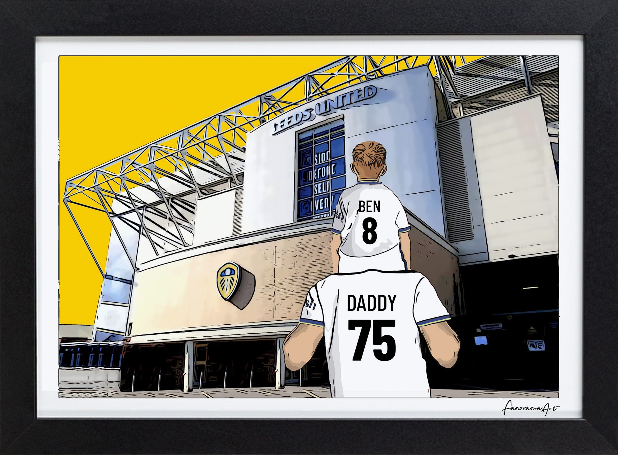 Leeds United, Elland Road Stadium print, PS-LEE