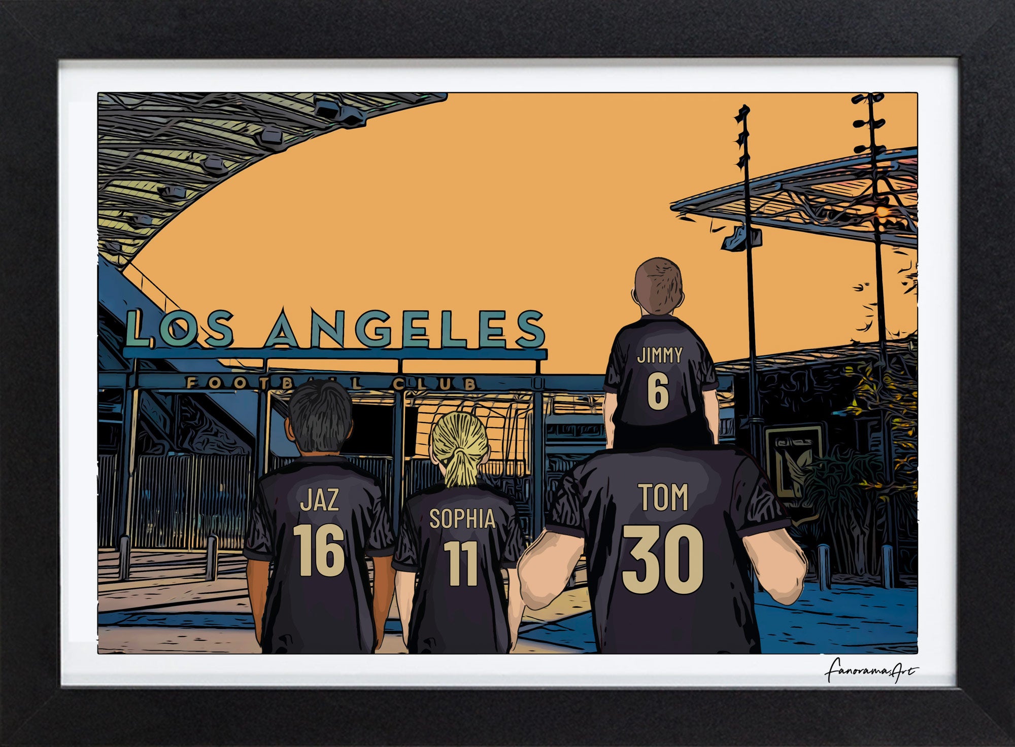 Los Angeles, BMO Stadium Print, PS-LAF