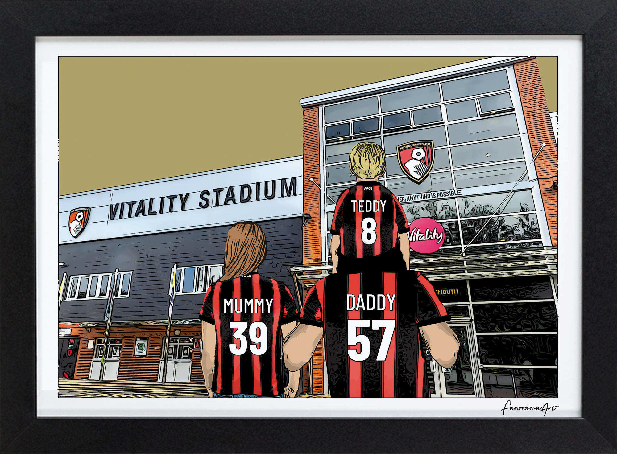 Bournemouth, Vitality Stadium Print, PS-BOU