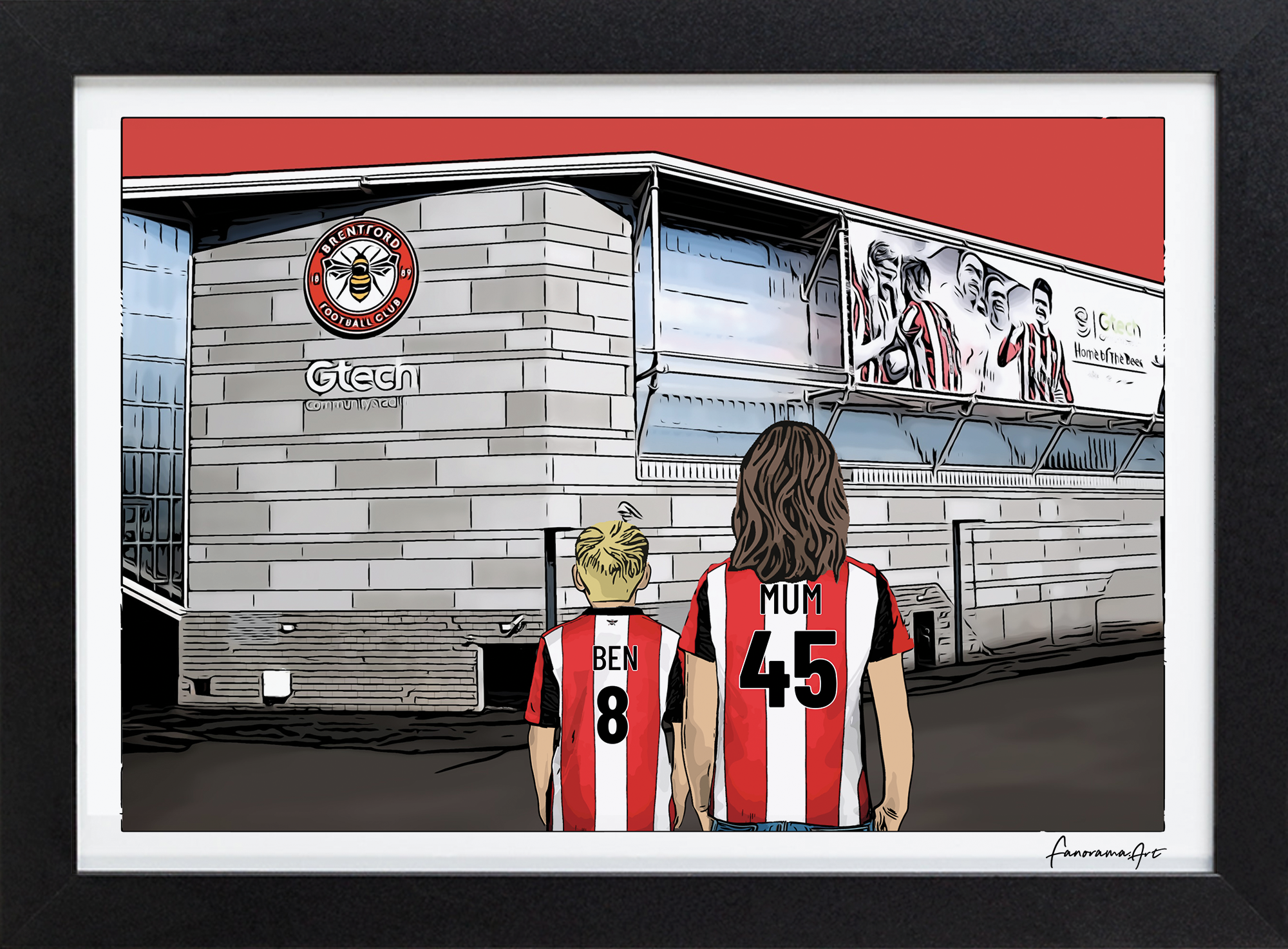 Brentford, Gtech Community Stadium Print, PS-BRE