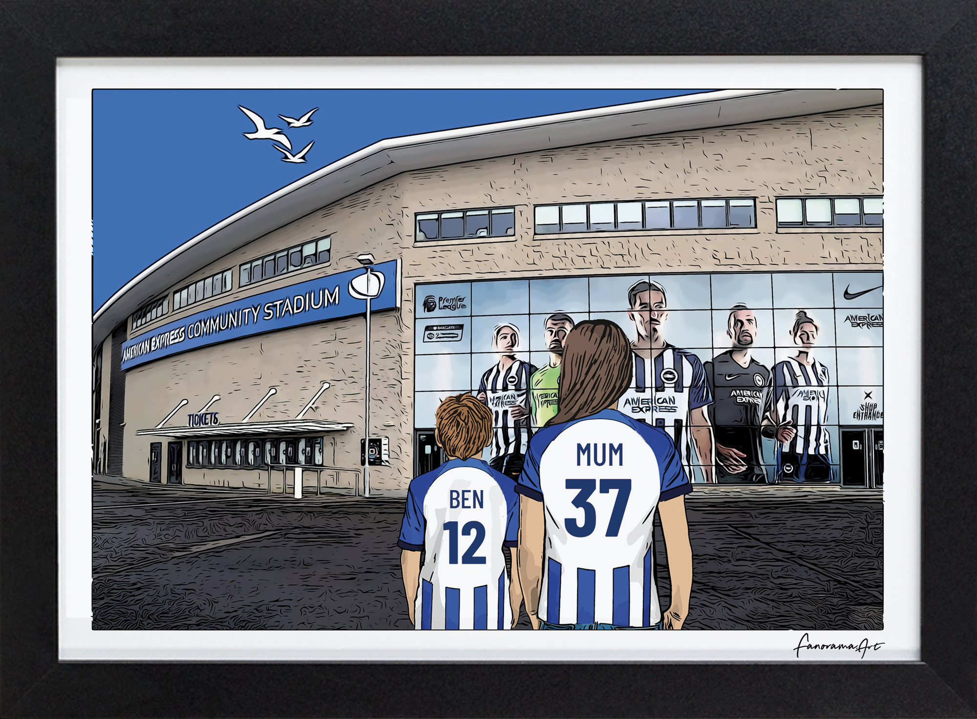 Brighton & Hove Albion, American Express Stadium Print, PS-BRI