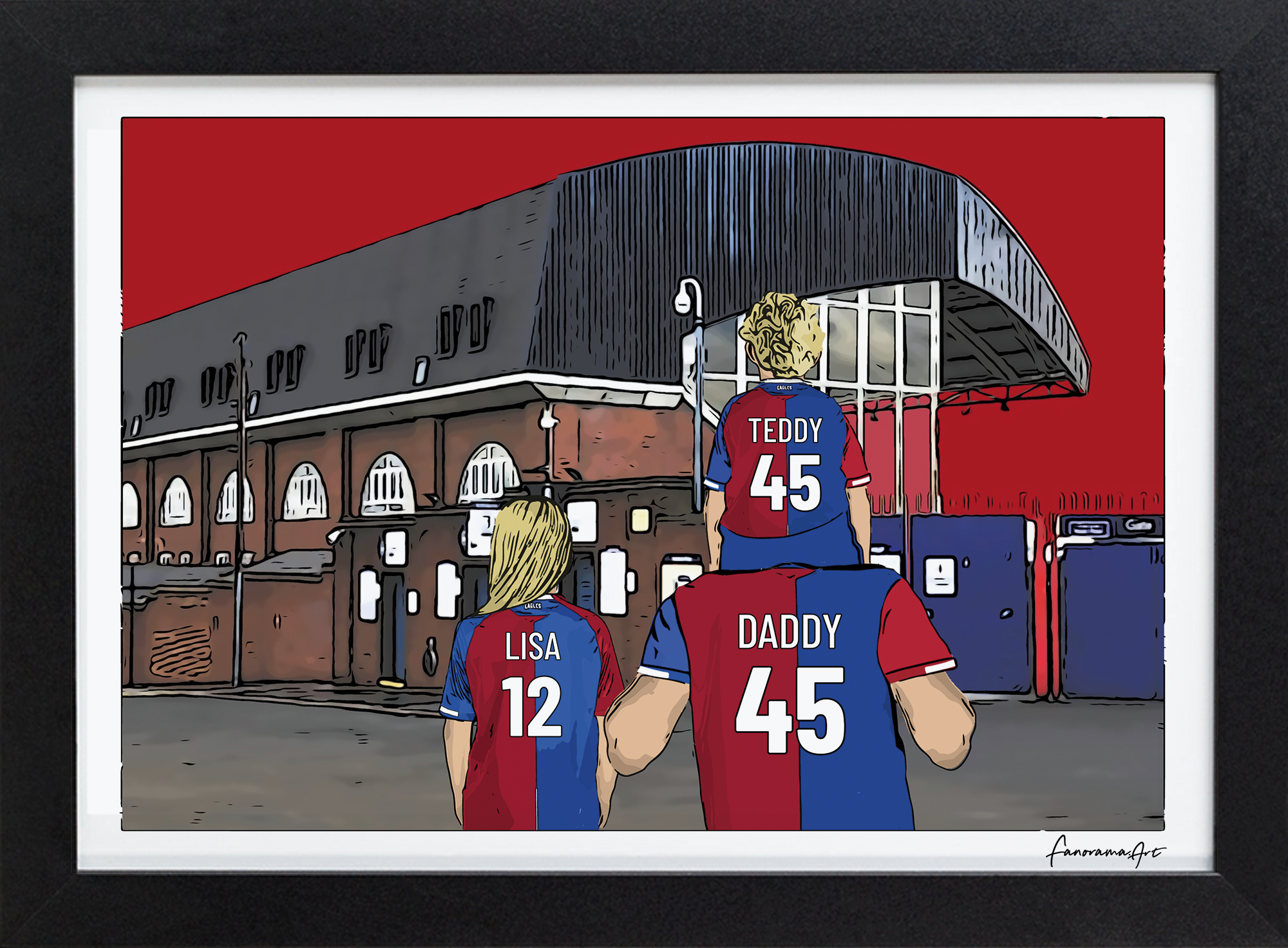 Crystal Palace, Selhurst Park Stadium Print, PS-CRY