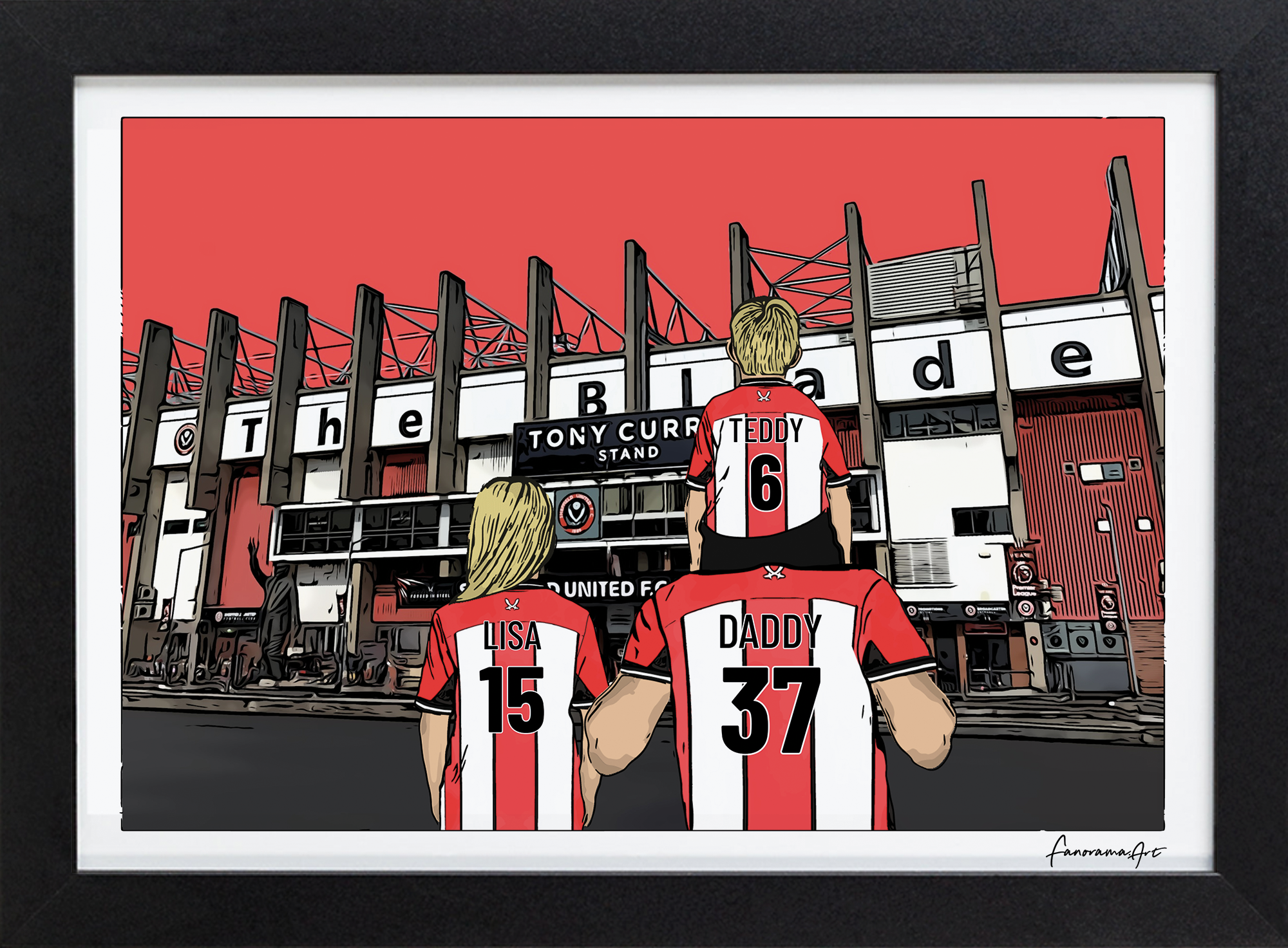 Sheffield United, Bramall Lane Stadium Print, PS-SHU