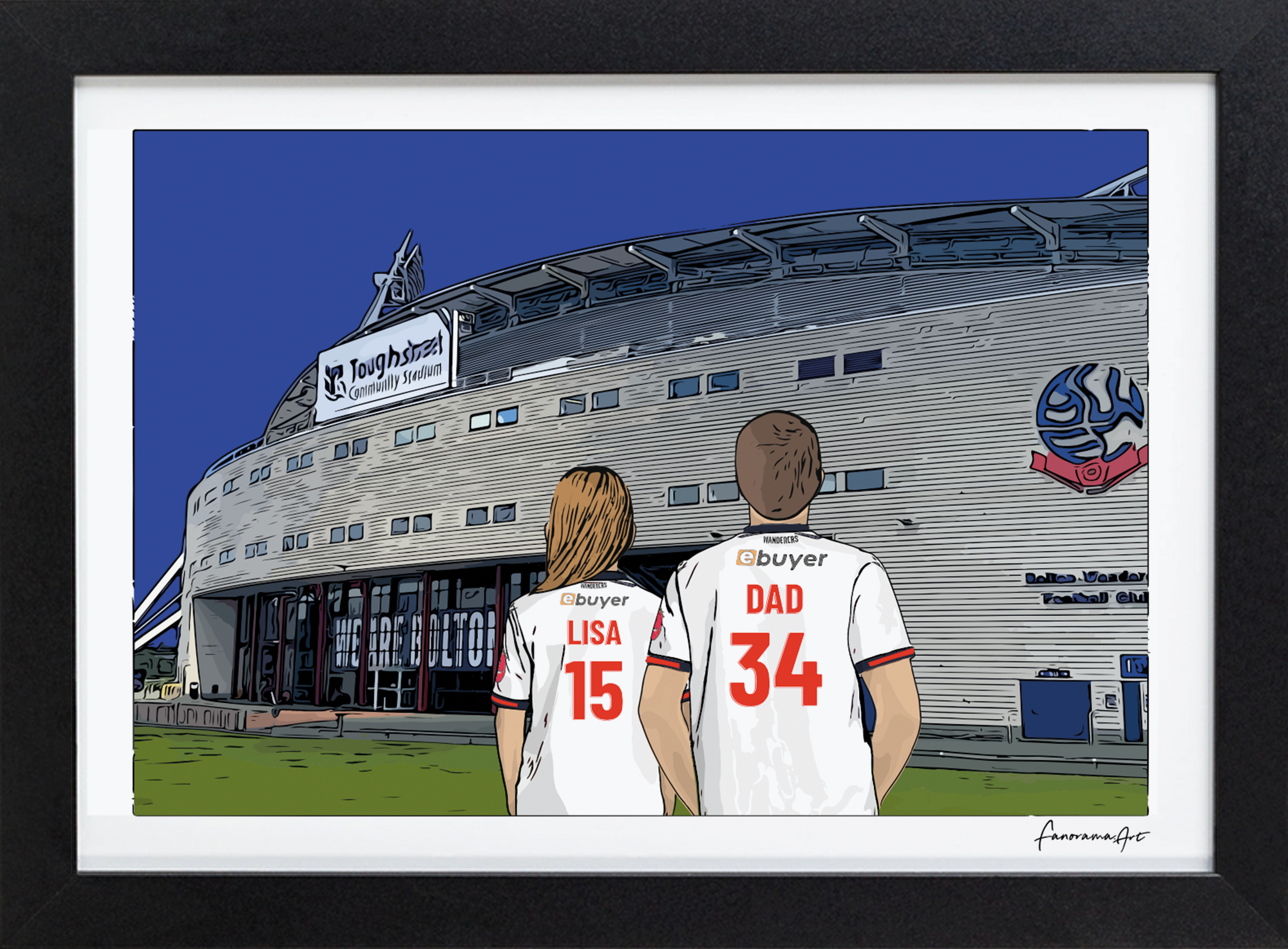 Bolton Wonderers, Toughsheet Stadium Print, PS-BOL