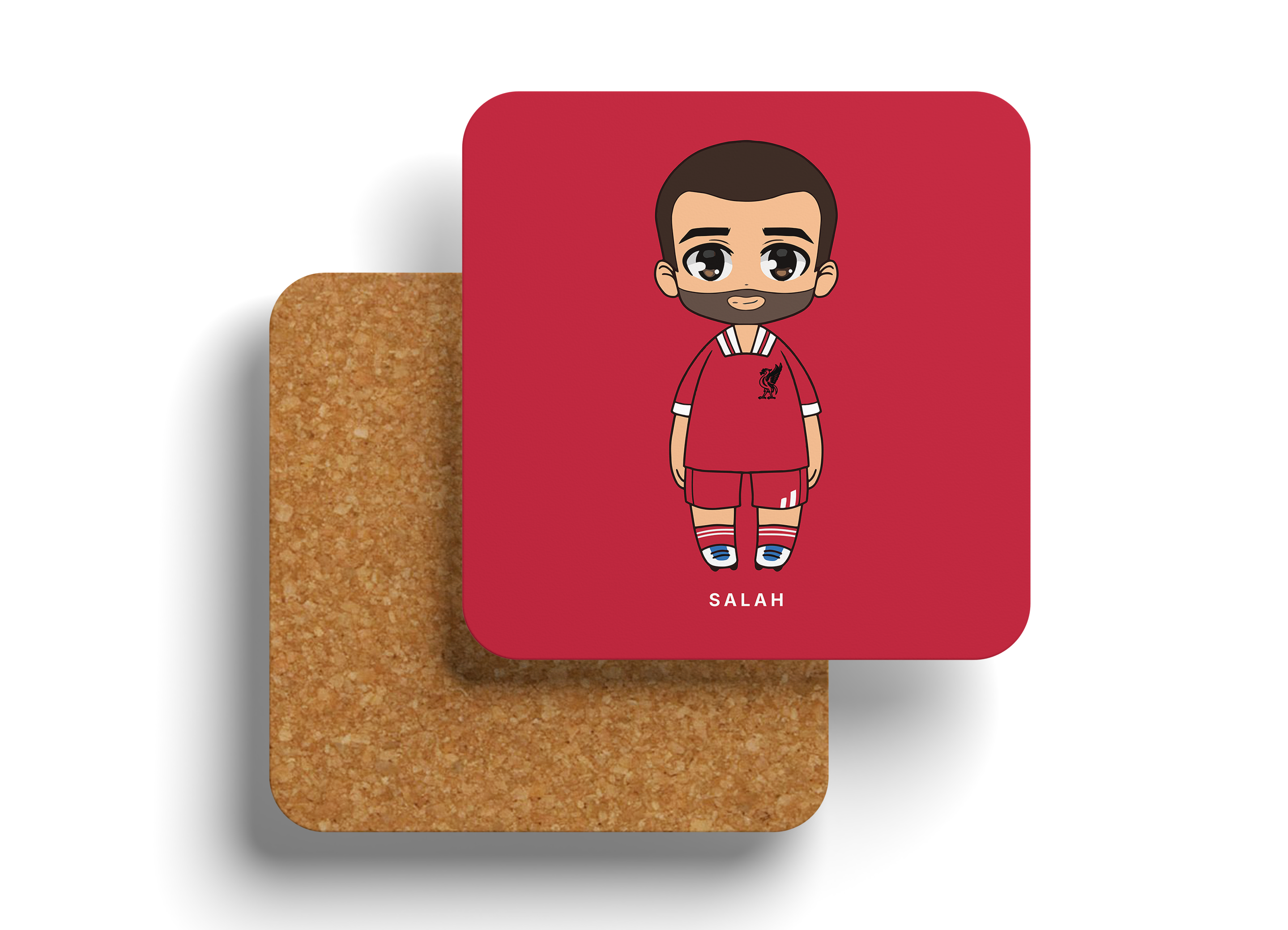 Liverpool Coaster, Salah football player, from the Cheeky Chibi collection