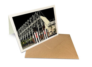 Personalised Newcastle United greeting card with DAN, ZOE, 7x5" Greeting Card at St James’ Park.