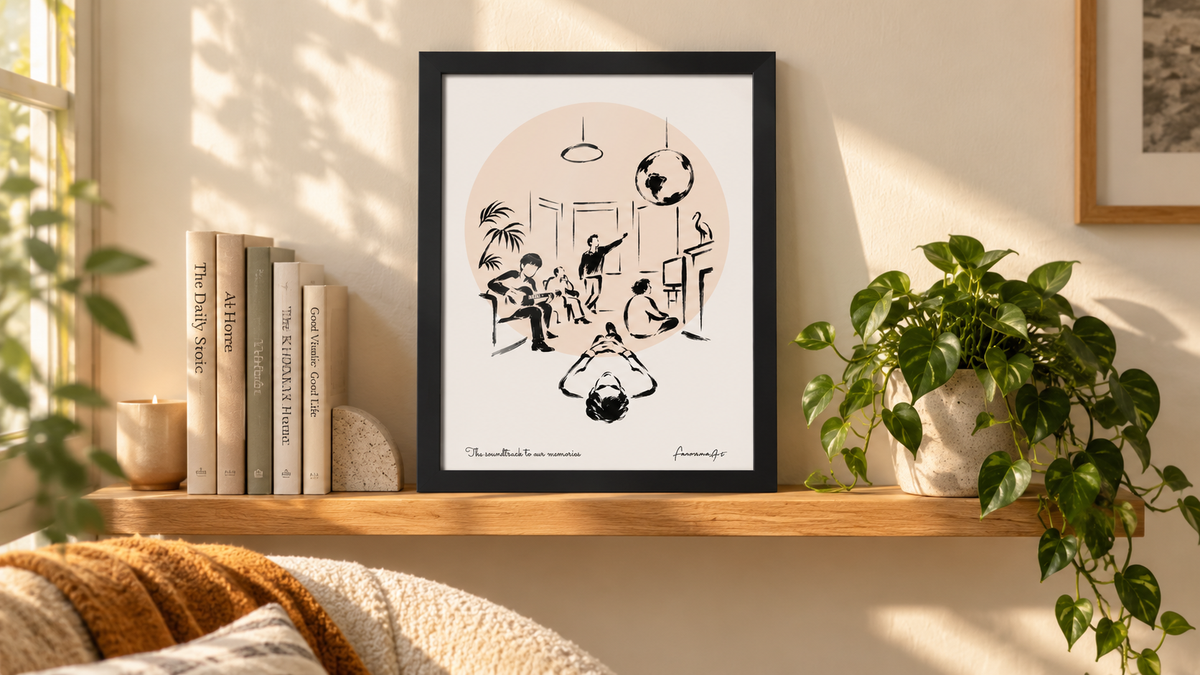 Personalised Oasis-inspired print reading nook lifestyle scene